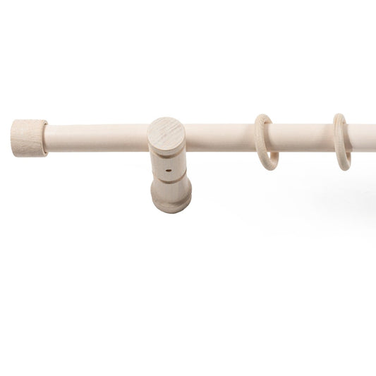 Galerie simpla lemn masiv Cafiro, consola moderna, nuanta alb-antic, 280 cm - KIT COMPLET