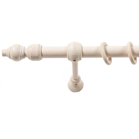 Galerie simpla lemn masiv Filigrano, consola standard, nuanta alb-antic, 160 cm - KIT COMPLET