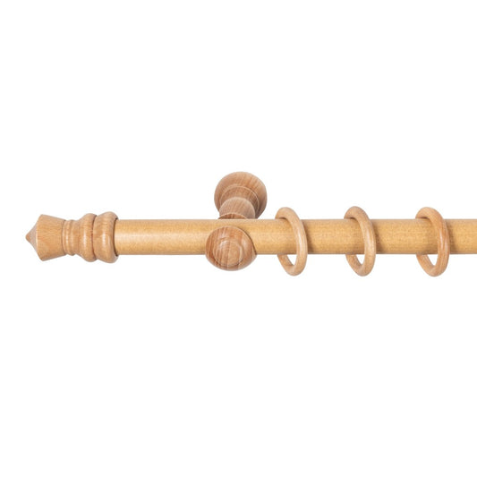 Galerie simpla lemn masiv King, consola clasica, nuanta stejar, 240 cm - KIT COMPLET