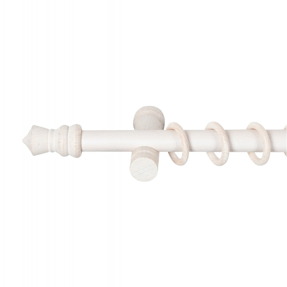 Galerie simpla lemn masiv King, consola moderna, nuanta alb-antic, 200 cm - KIT COMPLET
