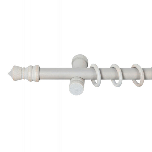 Galerie simpla lemn masiv King, consola moderna, nuanta gri-antic, 160 cm - KIT COMPLET