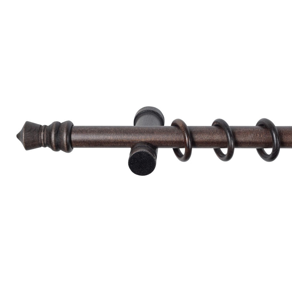 Galerie simpla lemn masiv King, consola moderna, nuanta wenge, 180 cm - KIT COMPLET