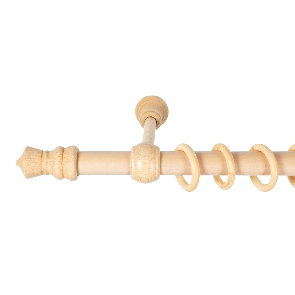 Galerie simpla lemn masiv King, consola standard, nuanta natur, 280 cm - KIT COMPLET
