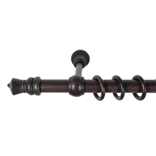Galerie simpla lemn masiv King, consola standard, nuanta wenge, 120 cm - KIT COMPLET
