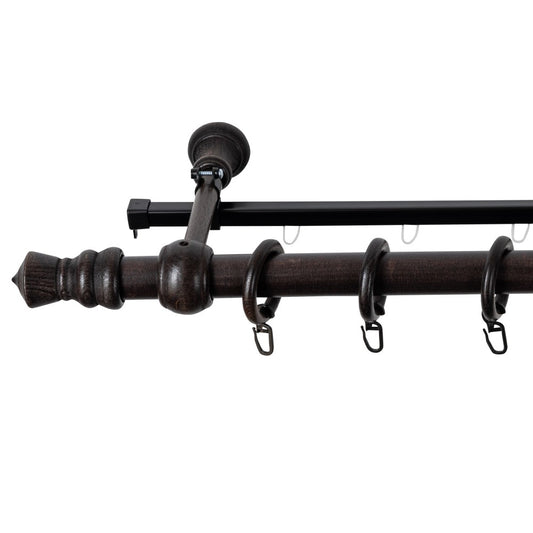 Galerie simpla lemn masiv King, nuanta wenge, 240 cm - SINA U INCLUSA