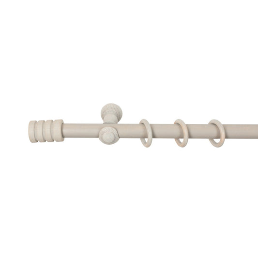 Galerie simpla lemn masiv Pisa, consola clasica, nuanta gri-antic, 280 cm - KIT COMPLET