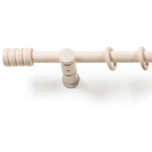 Galerie simpla lemn masiv Pisa, consola moderna, nuanta alb-antic, 120 cm - KIT COMPLET