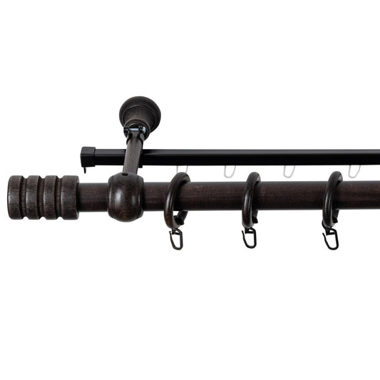 Galerie simpla lemn masiv Pisa, nuanta wenge, 300 cm - SINA U INCLUSA