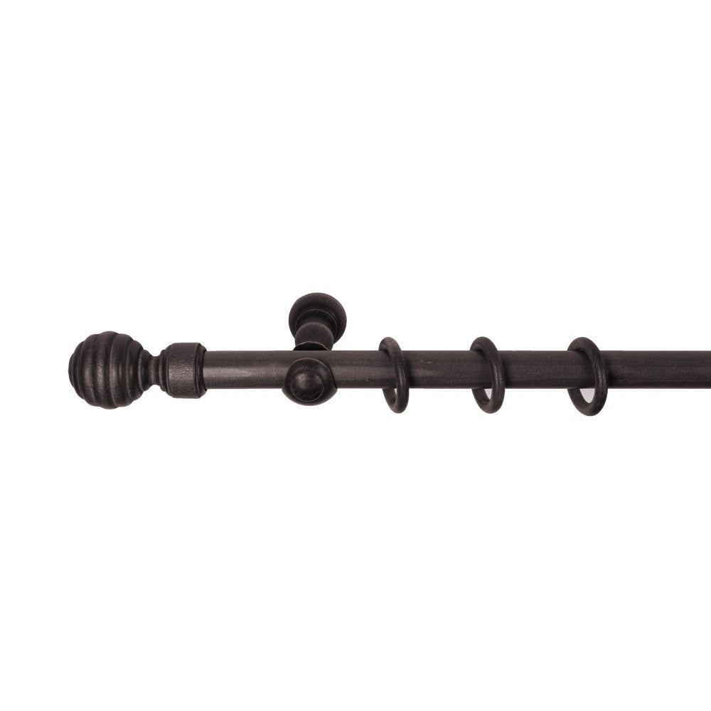 Galerie simpla lemn masiv Regal, consola clasica, nuanta wenge, 140 cm - KIT COMPLET