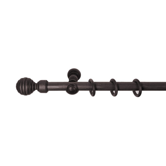 Galerie simpla lemn masiv Regal, consola clasica, nuanta wenge, 320 cm - KIT COMPLET