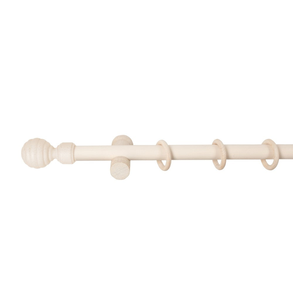 Galerie simpla lemn masiv Regal, consola moderna, nuanta alb-antic, 360 cm - KIT COMPLET