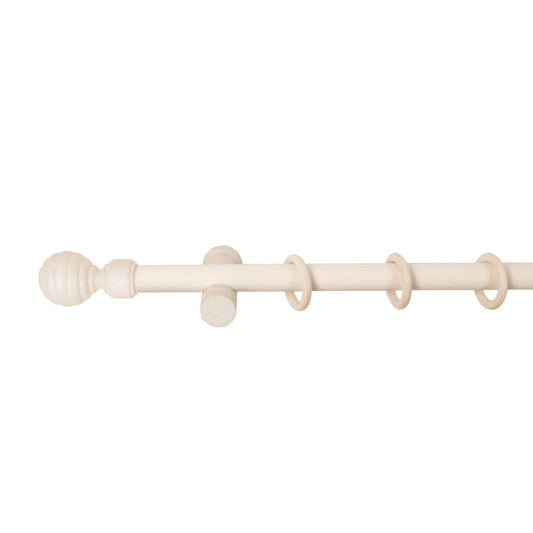 Galerie simpla lemn masiv Regal, consola moderna, nuanta alb-antic, 300 cm - KIT COMPLET