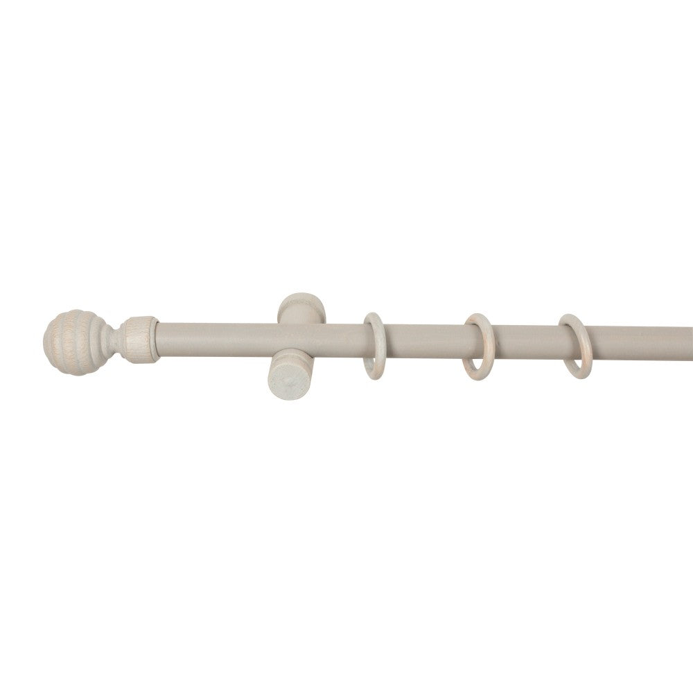 Galerie simpla lemn masiv Regal, consola moderna, nuanta gri-antic, 220 cm - KIT COMPLET