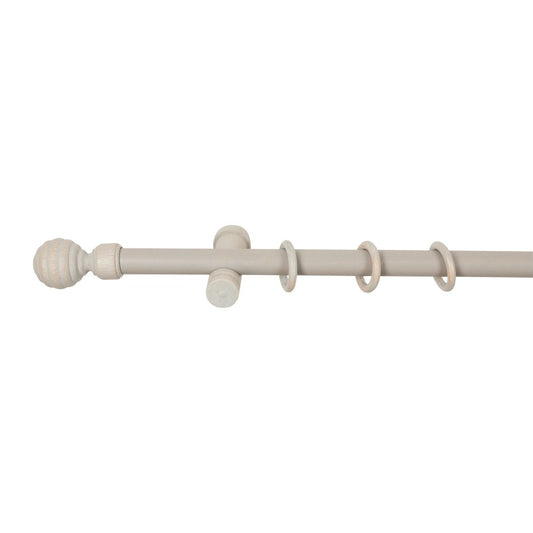 Galerie simpla lemn masiv Regal, consola moderna, nuanta gri-antic, 400 cm - KIT COMPLET