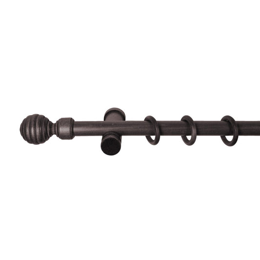 Galerie simpla lemn masiv Regal, consola moderna, nuanta wenge, 200 cm - KIT COMPLET