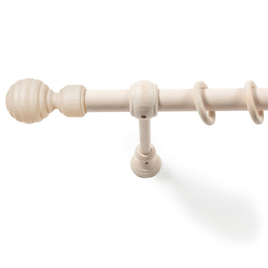 Galerie simpla lemn masiv Regal, consola standard, nuanta alb-antic, 140 cm - KIT COMPLET