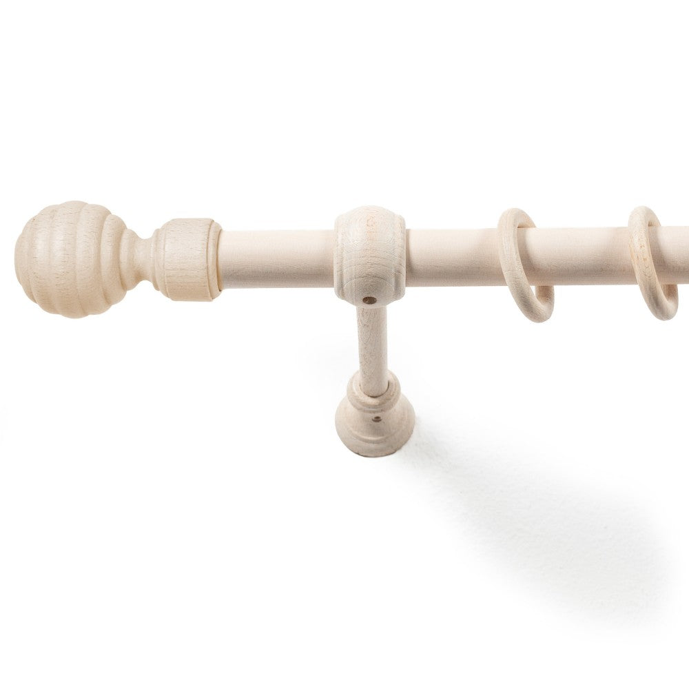 Galerie simpla lemn masiv Regal, consola standard, nuanta alb-antic, 400 cm - KIT COMPLET