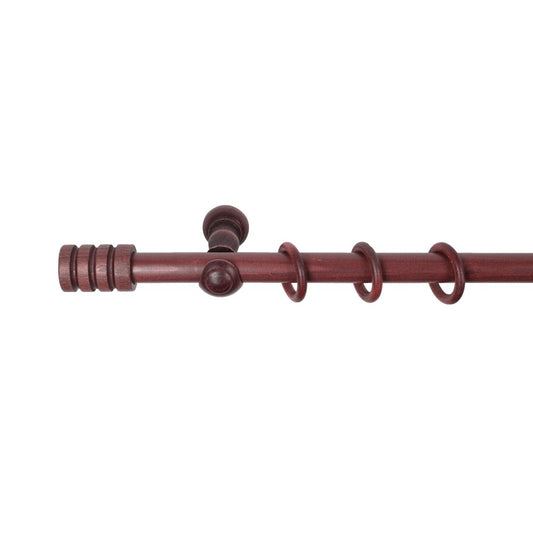Galerie simpla lemn masiv Pisa, consola clasica, nuanta mahon, 120 cm - KIT COMPLET