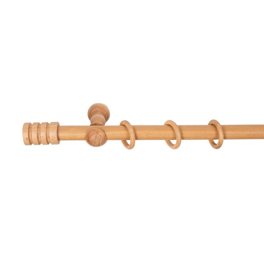 Galerie simpla lemn masiv Pisa, consola clasica, nuanta stejar, 300 cm - KIT COMPLET