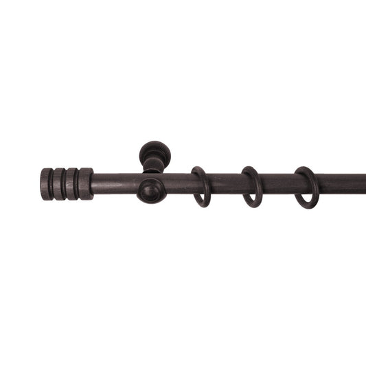 Galerie simpla lemn masiv Pisa, consola clasica, nuanta wenge, 360 cm - KIT COMPLET