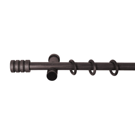 Galerie simpla lemn masiv Pisa, consola moderna, nuanta wenge, 200 cm - KIT COMPLET