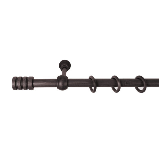 Galerie simpla lemn masiv Pisa, consola standard, nuanta wenge, 360 cm - KIT COMPLET