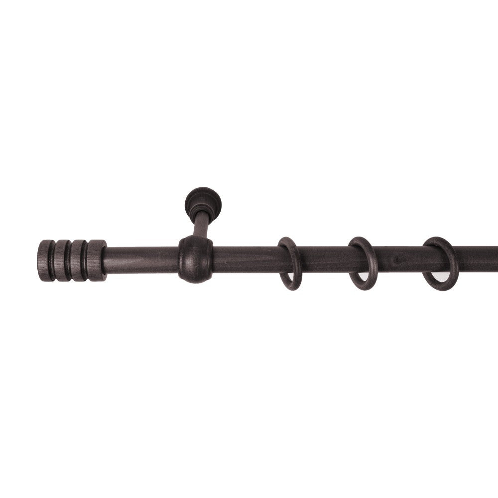 Galerie simpla lemn masiv Pisa, consola standard, nuanta wenge, 260 cm - KIT COMPLET