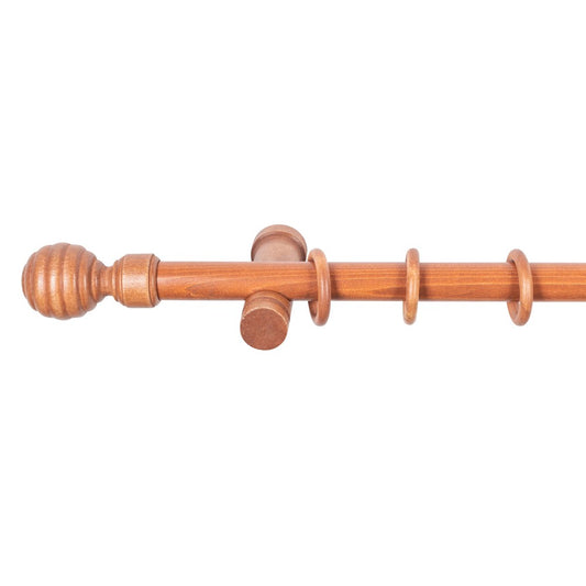 Galerie simpla lemn masiv Regal, consola moderna, nuanta cires, 120 cm - KIT COMPLET