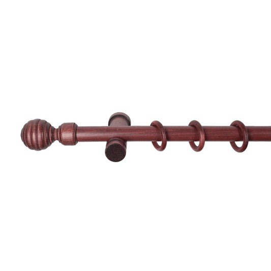 Galerie simpla lemn masiv Regal, consola moderna, nuanta mahon, 160 cm - KIT COMPLET