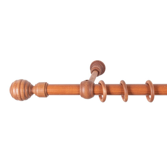 Galerie simpla lemn masiv Regal, consola standard, nuanta cires, 260 cm - KIT COMPLET