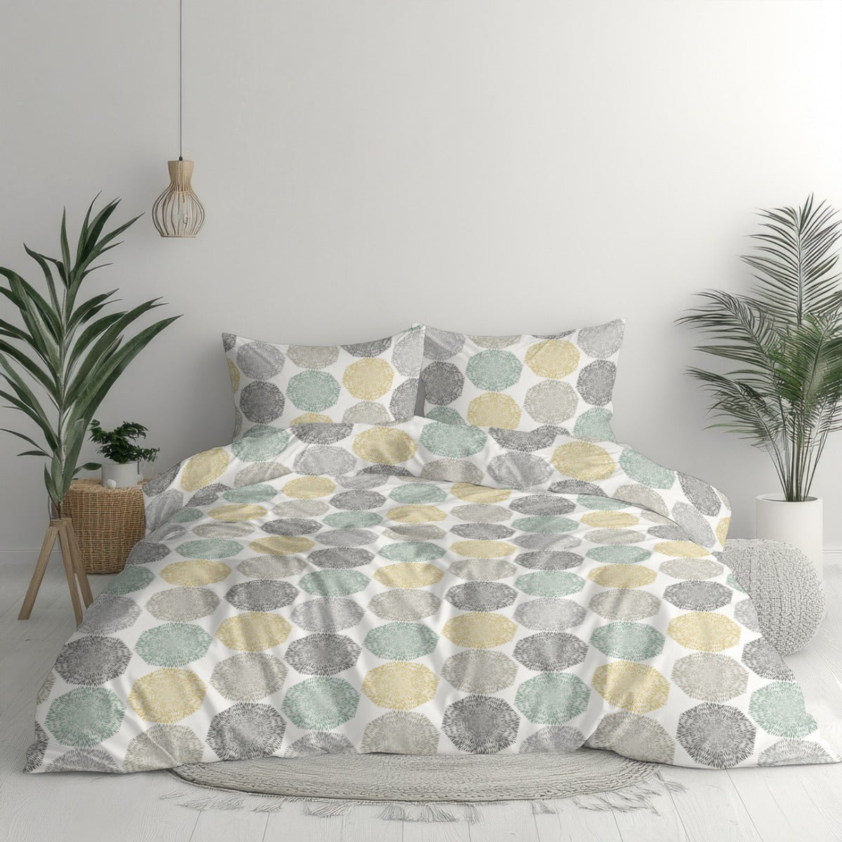 Lenjeria de pat HEIWA 100% Bumbac Ranforce 3 piese