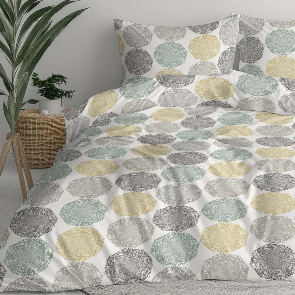 Lenjeria de pat HEIWA 100% Bumbac Ranforce 2 piese