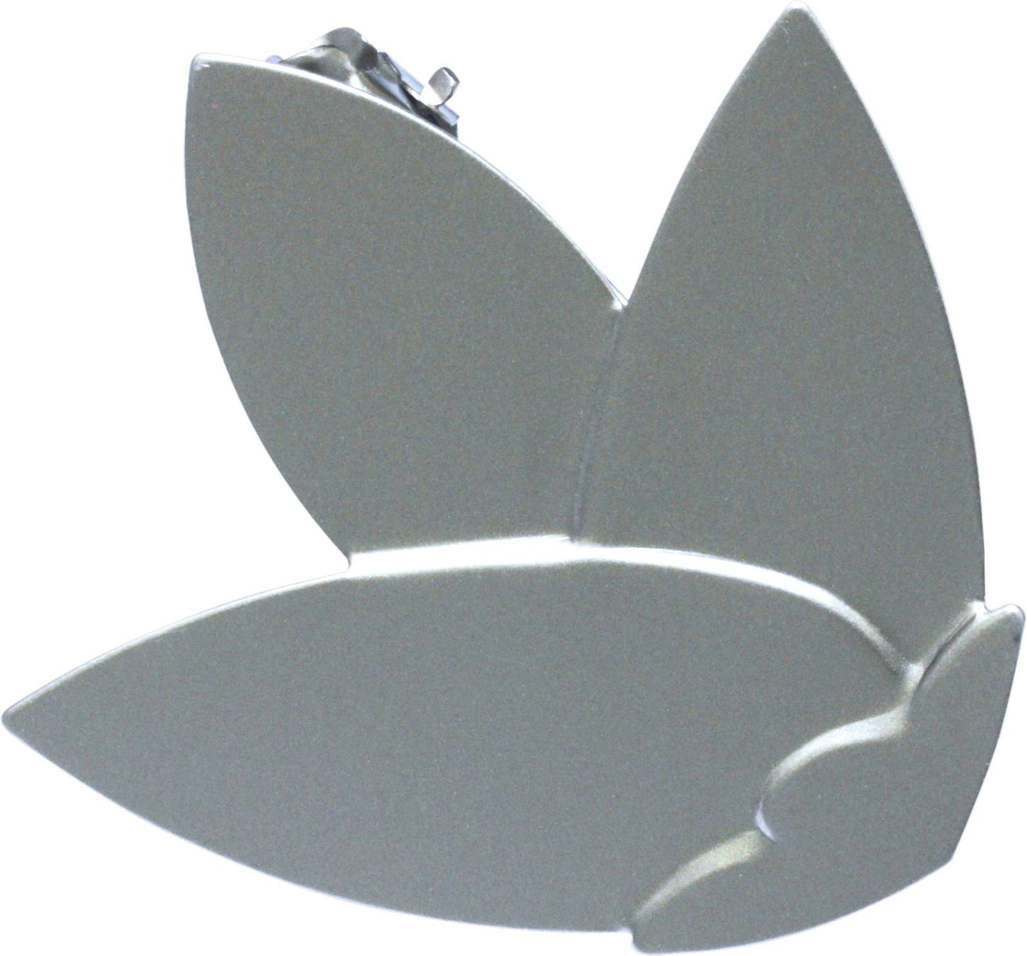 Decorative clip Flower Matt silver