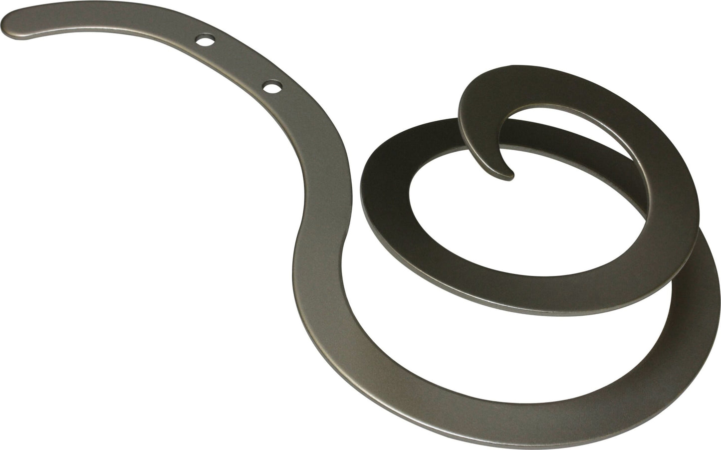 Consolă draperie melc argintiu