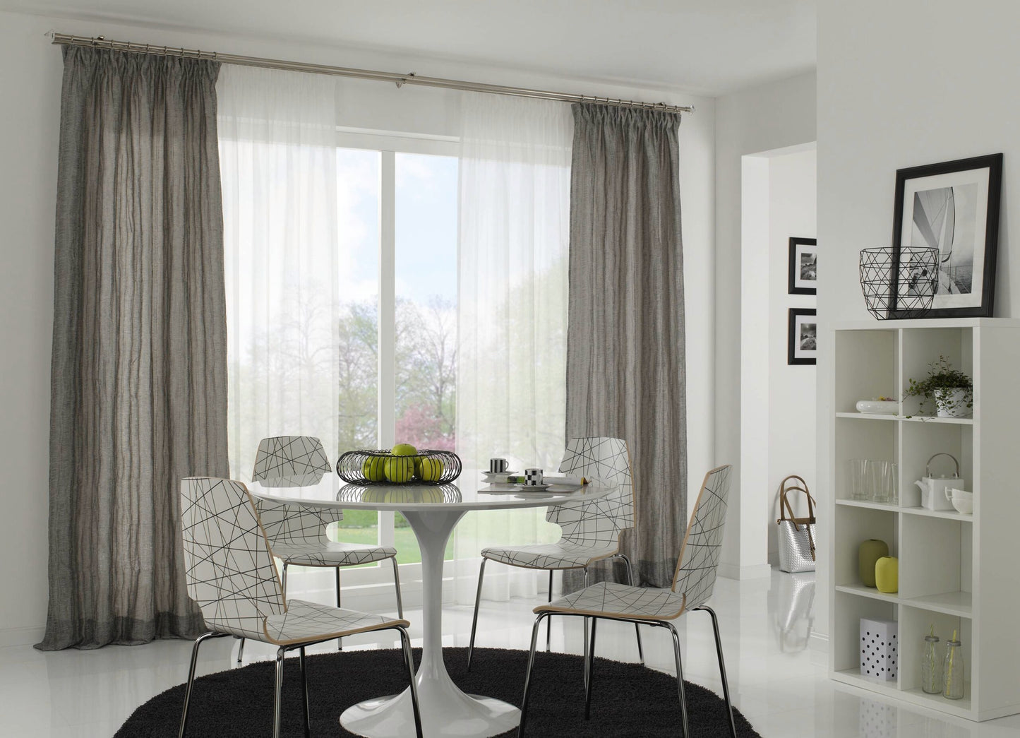 Bară metalică Chicago 20mm Negru 160 cm