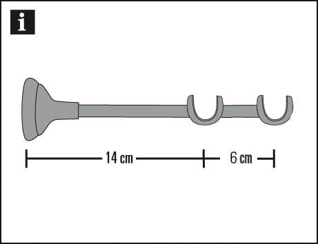 Double console Europe 19mm Antique gold