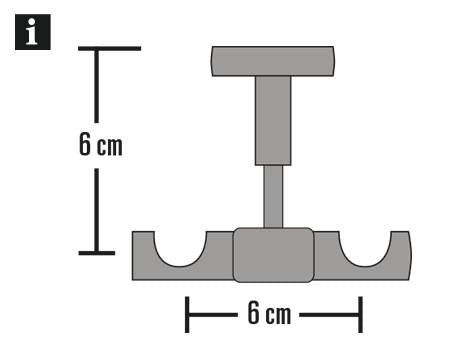 Consolă de tavan simplă/dublă Europa 19mm Argintiu satin