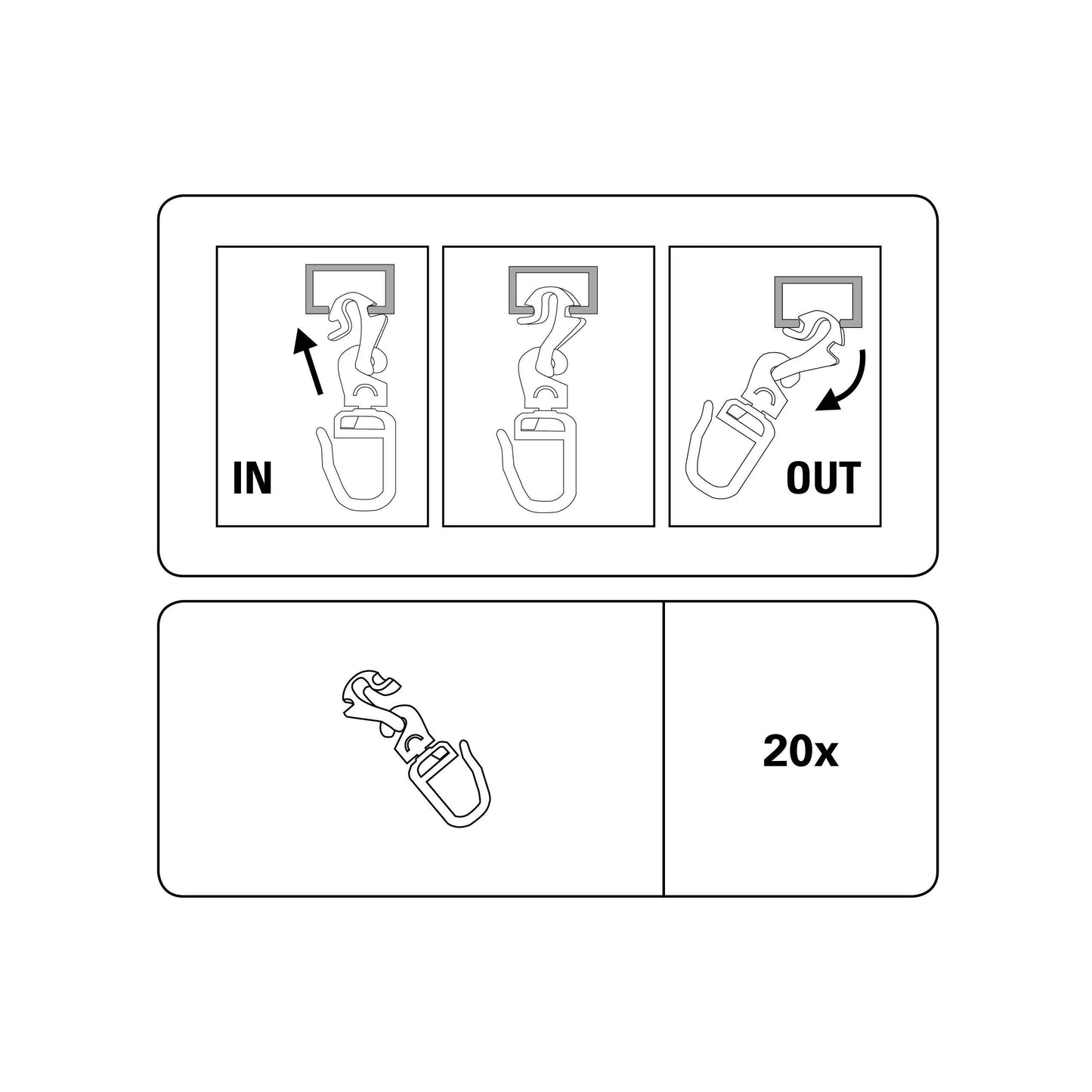 Călăreți X culisanți Click In-Out