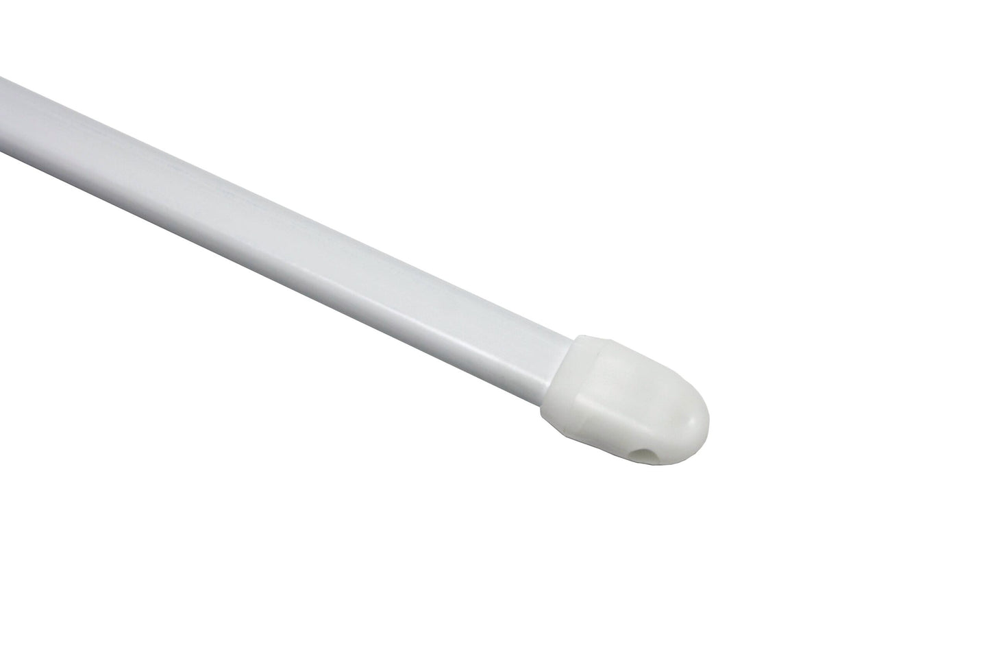 Bară extensibilă pt. perdeluțe 11mm Alb 80-120 cm