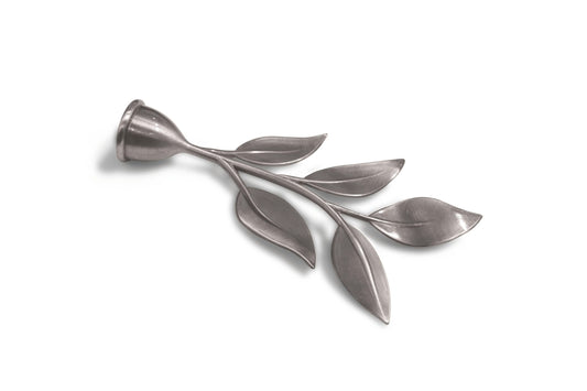 Capete Romana Leaf 20mm Argintiu satin