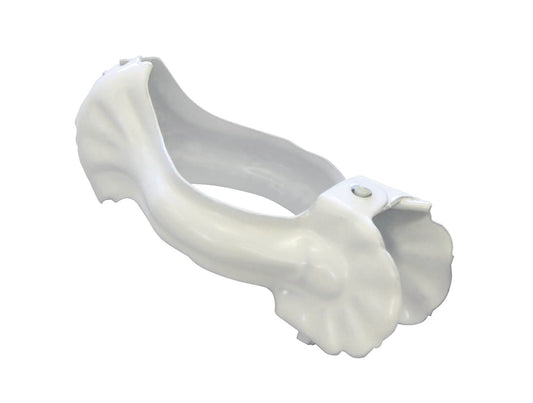 Viennese clips for curtain rods White