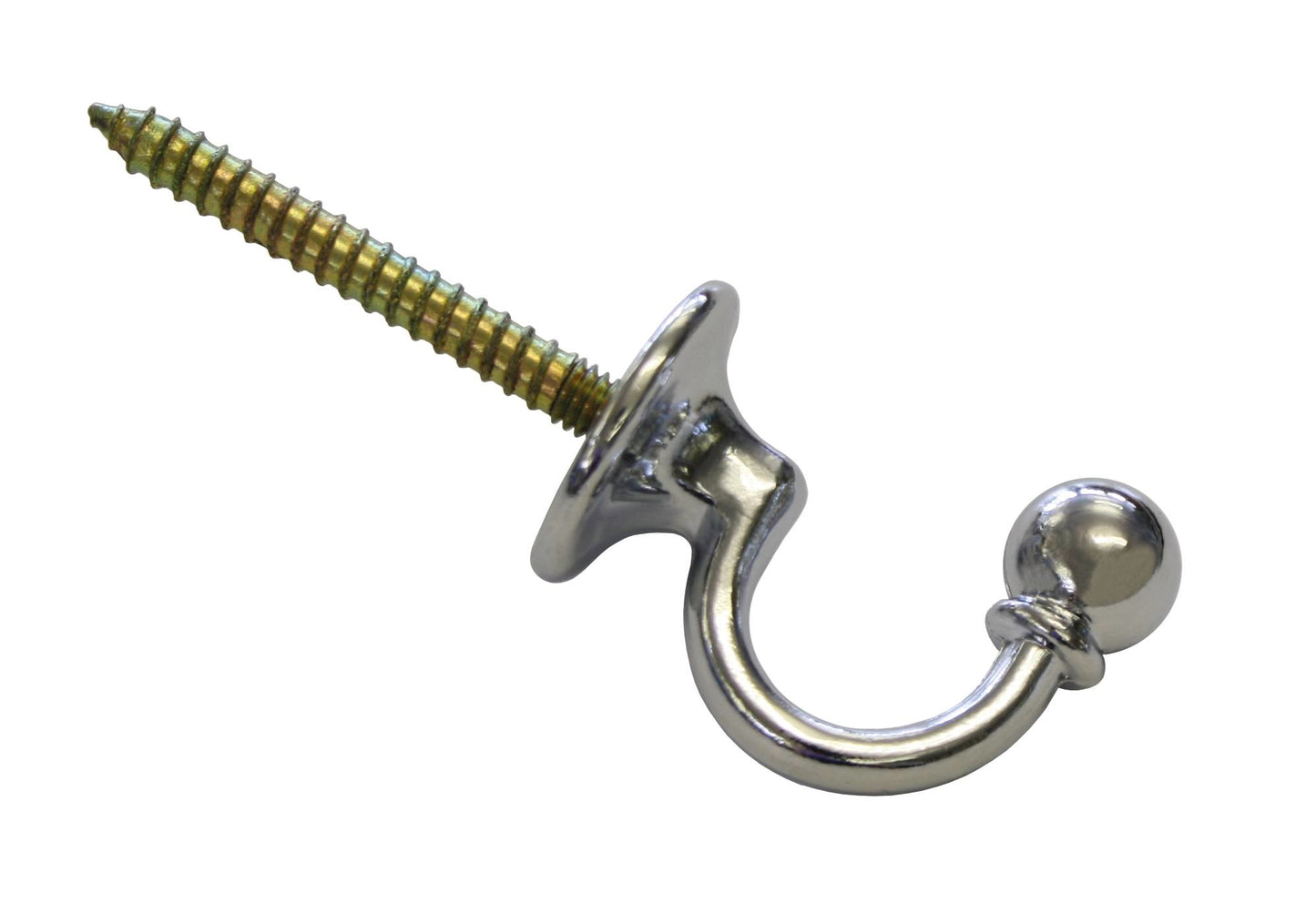 Cârlig decorativ Baroc 3cm Alb