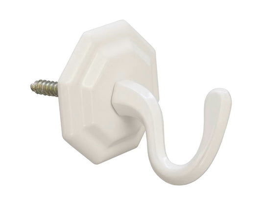 Cârlig decorativ Clasic 4cm Alb