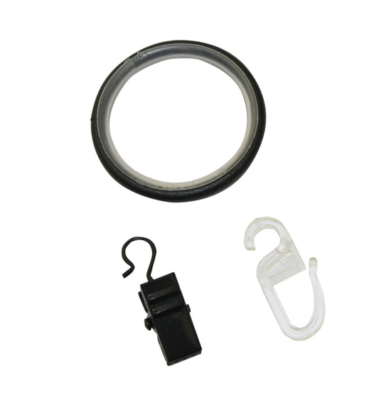 Inele cu cârlig Industrial Home 25mm Negru