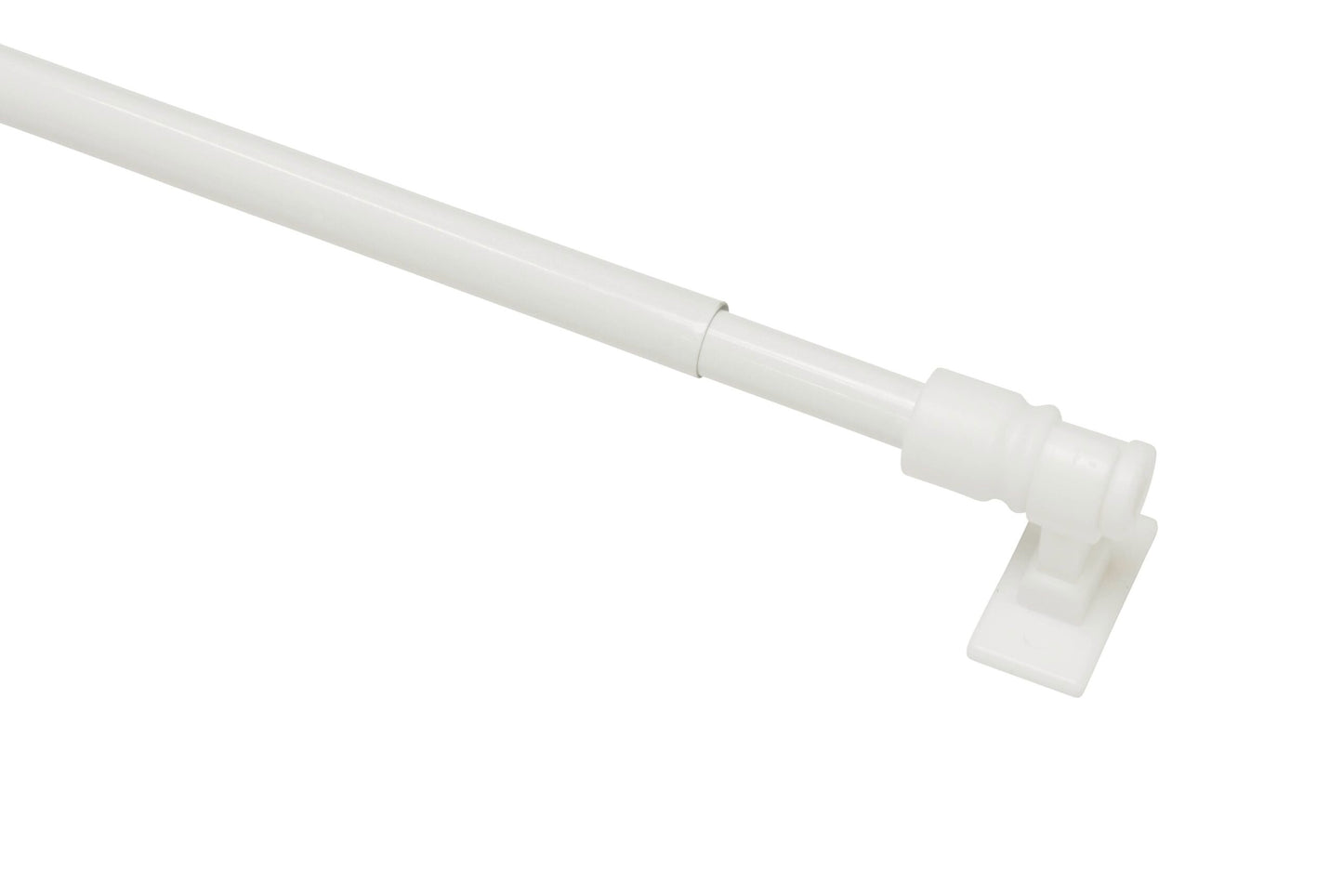 California bistro rod for curtains 12 mm White 75-135 cm