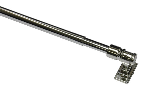 California bistro bar for curtains 12 mm Chrome 50-85 cm