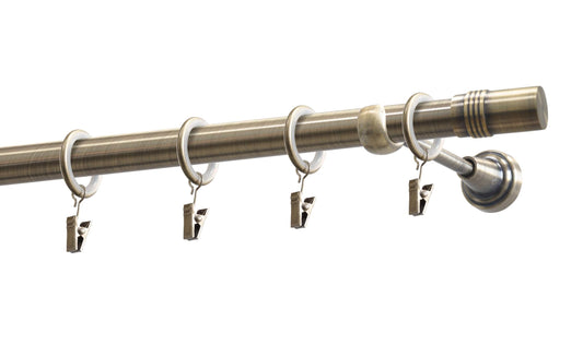 Boston metal gallery kit 19mm Antique gold 240 cm