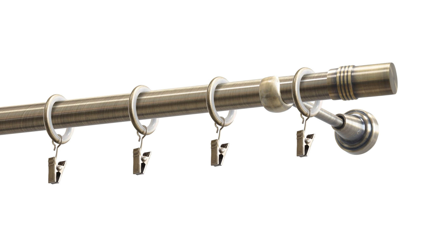 Kit galerie metal Boston 19mm Auriu antic 200 cm