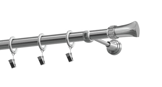 Metal gallery kit Diamond 19mm Nickel 160 cm