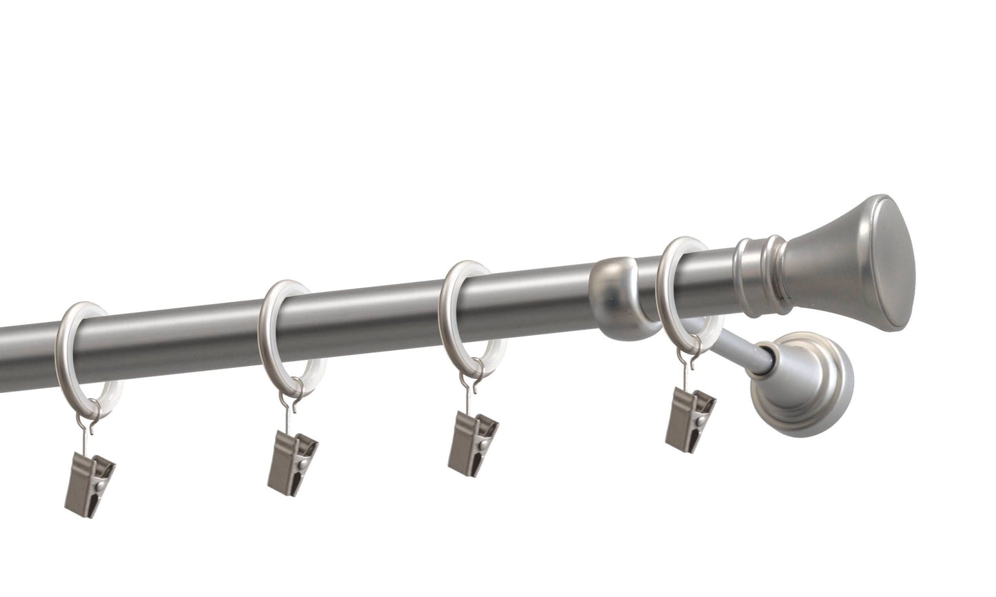 Kit galerie metal Jazz 19mm Argintiu satin 200 cm